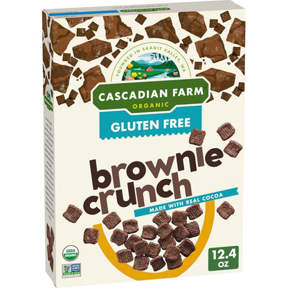 Cascadian Farm Brownie Crunch Cereal – Certified Clean Cereal for Celiac and Gluten-Sensitive Households, Pack of 2