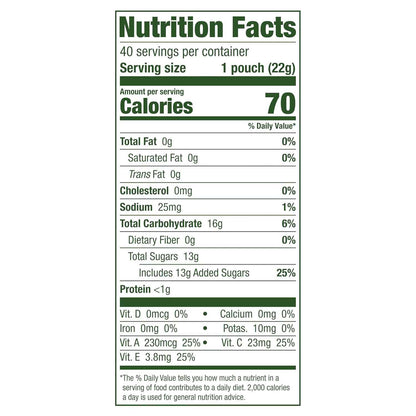 Black Forest Juicy Burst Portable Snacks for Car and Camping – Shelf-Stable Mixed Fruit Pouches, 40 ct