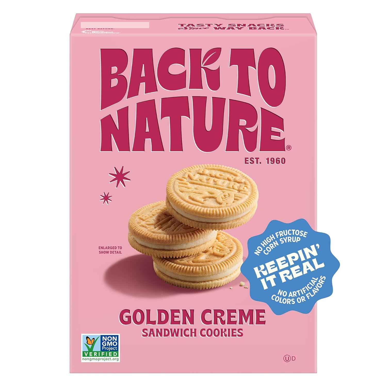 Back to Nature Peanut Butter Creme Sandwich Cookies – Non-GMO Mindful Snack for Tea Pairings and Afternoon Wind-Down