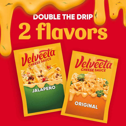 Velveeta Original Cheese Sauce Pouches – Portable Cheese Sauce Packets for Outdoor Dining, Patio Parties, and Casual Gatherings