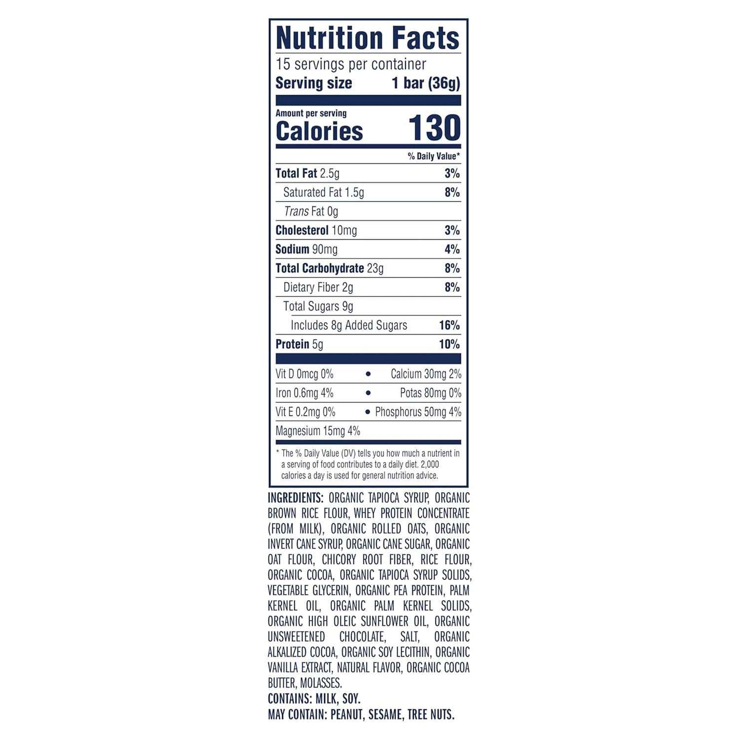 Zbar Protein Chocolate Chip Bars - Clean Label Kids Snack with Organic Oats and No Artificial Preservatives, 5g Protein (15 Pack)