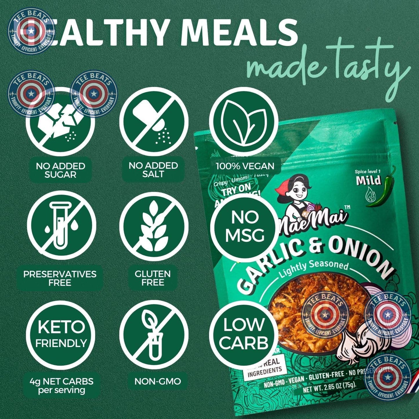 MaeMai MILD Spice – Quick Umami Boost for Work-From-Home Lunches, No-Prep Ramen Topper