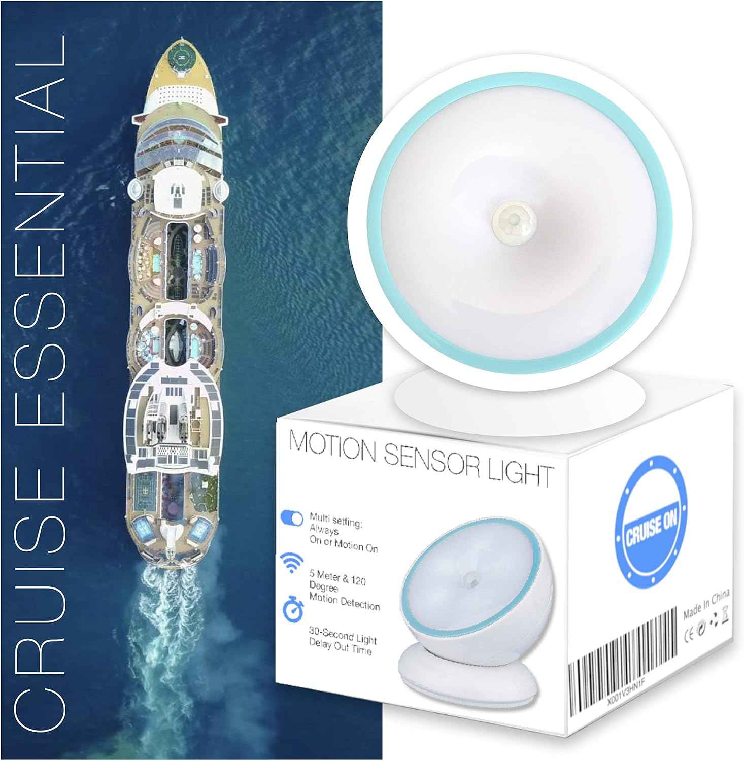 Cruise On Minimal Motion LED – Clean Wireless Night Light for Uncluttered Hallways and Modern Closets