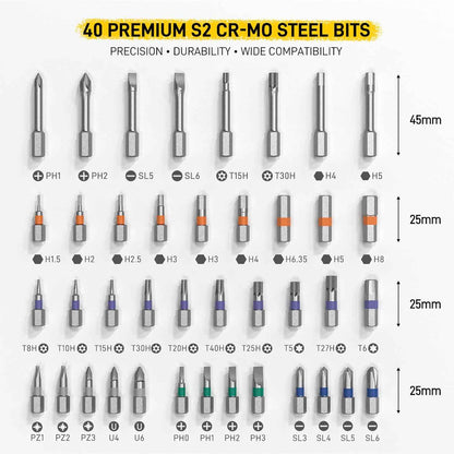 [Brand] 42-in-1 Ratchet Screwdriver Set – All-in-One Tool to Replace a Cluttered Drawer of Drivers