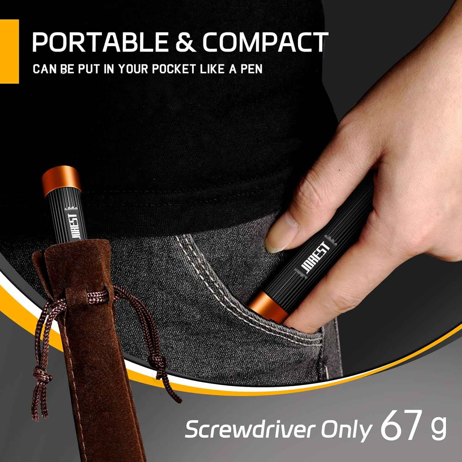 JOREST 32-in-1 Mini Screwdriver Kit – Valentines Day Gift for Him, Stocking Stuffer for Men Who Love Tech and DIY Repairs