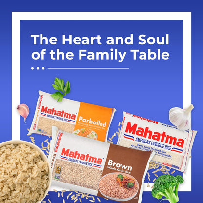 Mahatma Brown Rice 2 lb for Kid-Friendly Lunchbox Prep, Whole-Grain Side Dish for Family Dinners