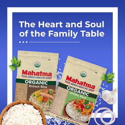 Mahatma Organic White Rice, 2lb – Everyday Family Dinner Side Dish Staple