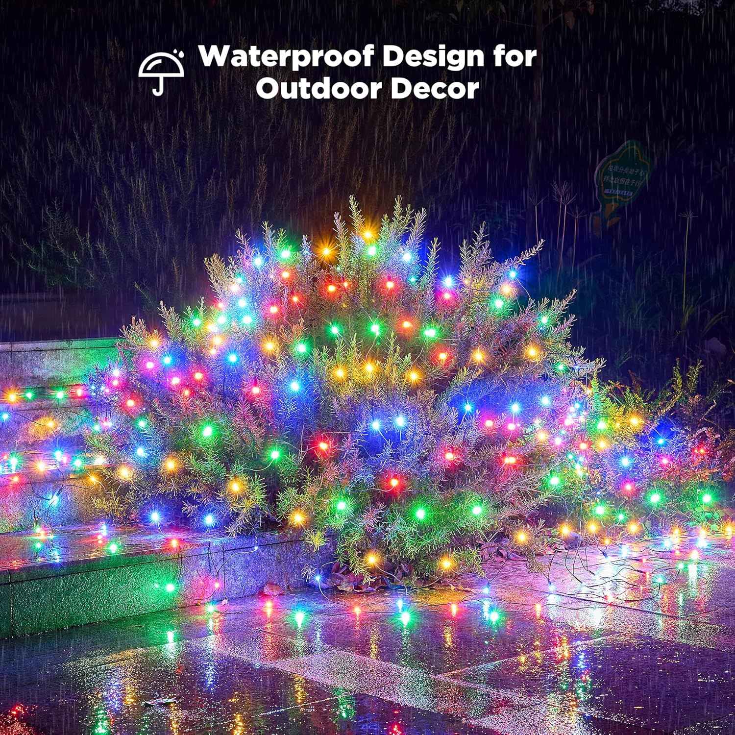 BlcTec Christmas Net Lights – Minimalist 176 LED Mesh with Warm White Mode and Timer for Understated Holiday Decor