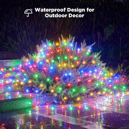 BlcTec Christmas Net Lights – Minimalist 176 LED Mesh with Warm White Mode and Timer for Understated Holiday Decor