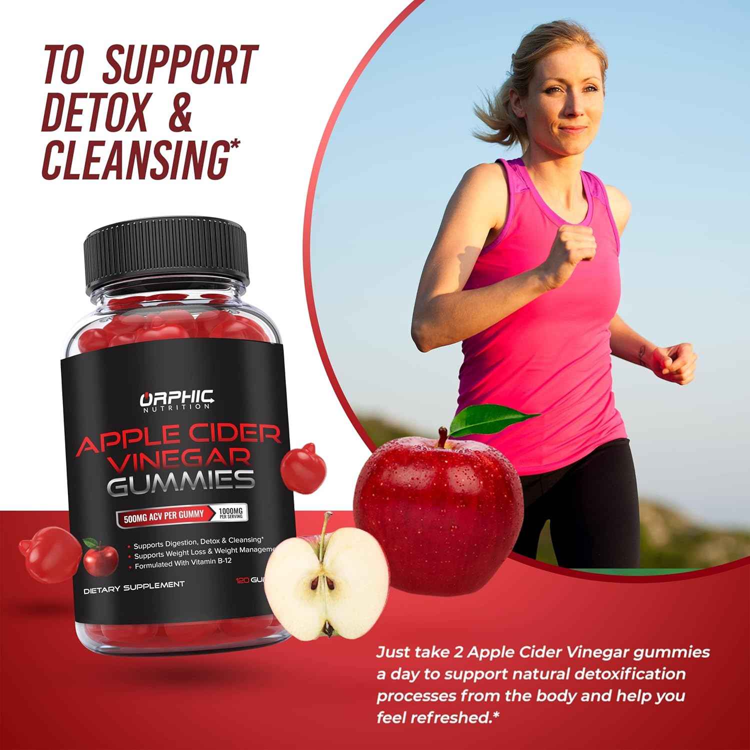 ORPHIC NUTRITION Apple Cider Vinegar Gummies – Clean-Lined Counter Staple for Intentional Wellness Routines