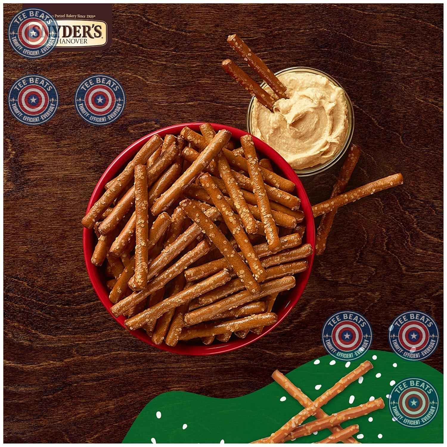 Snyder's of Hanover Gluten Free Pretzels – Safe Peanut-Free Classroom Snack for Playdates and After-School, 8 oz