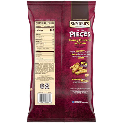 Snyder's of Hanover Pretzel Pieces, Cheddar Cheese 18 Oz – Grab-and-Go Crunchy Snack for Picnics, Tailgates, and Patio Parties