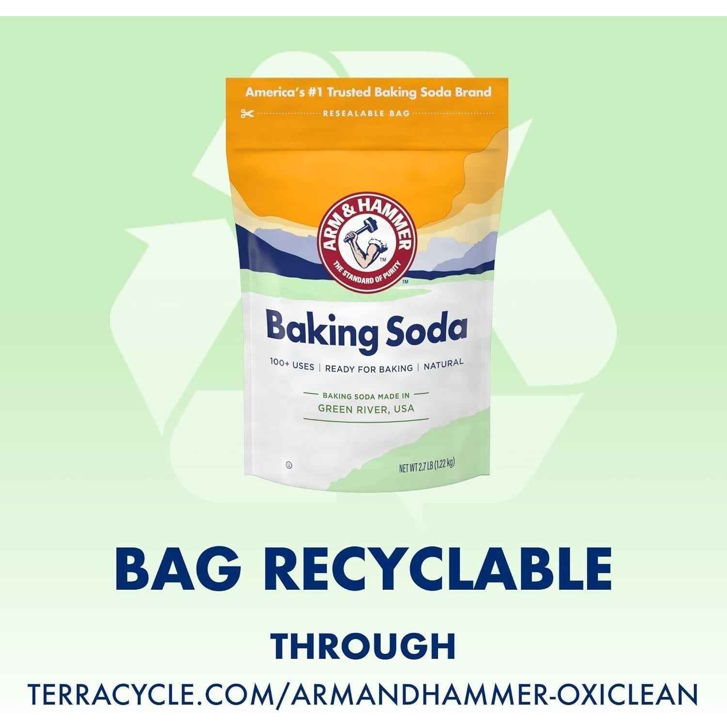 ARM & HAMMER Pure Baking Soda, 7 Lb Bag — Chemical-Free Cleaning Alternative for Sensitive Households