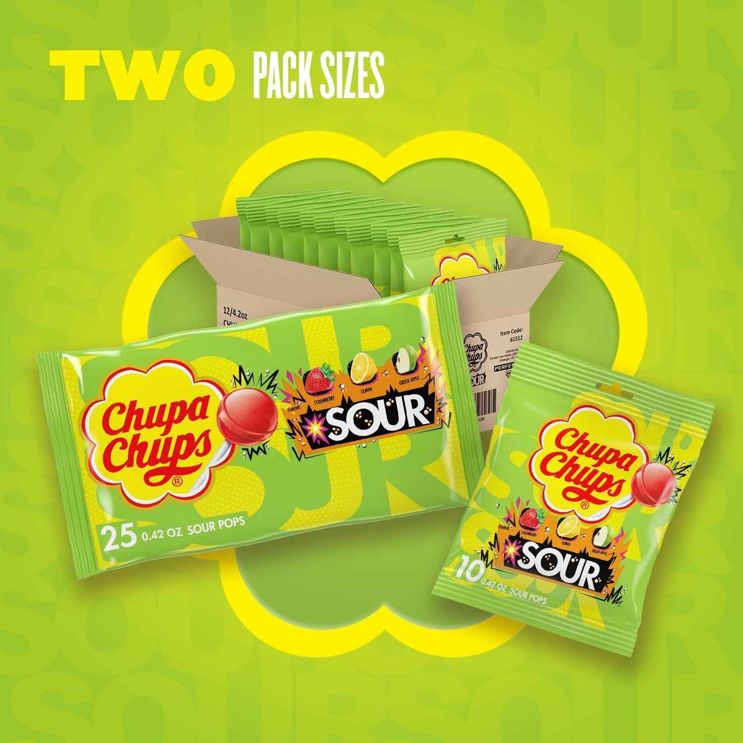 Chupa Chups Sour Lollipops – Grab-and-go Candy for Picnics, Hiking, and Outdoor Movie Nights