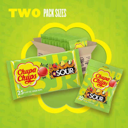 Chupa Chups Sour Lollipops – Grab-and-go Candy for Picnics, Hiking, and Outdoor Movie Nights