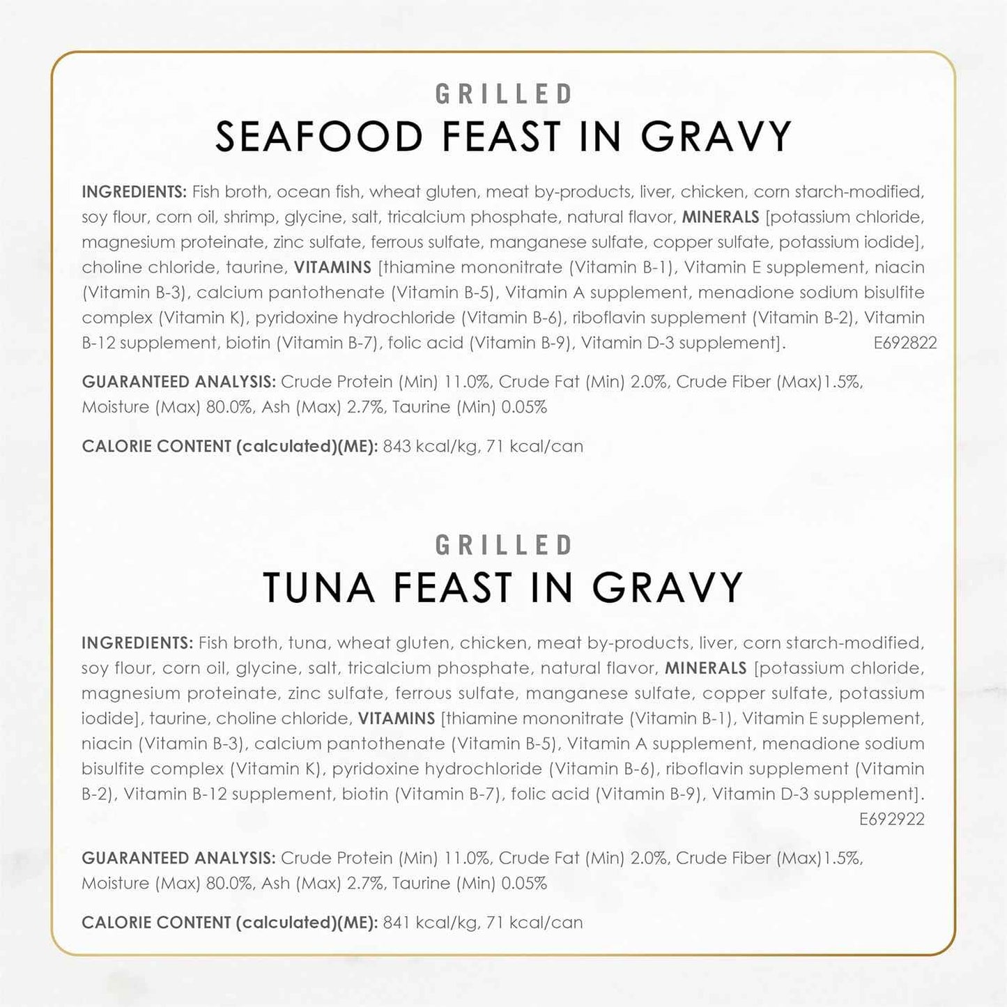 Purina Fancy Feast Seafood Collection – Bulk 60-Pack Wet Food to Cut Down Weekly Reorder Time, 3 oz Cans