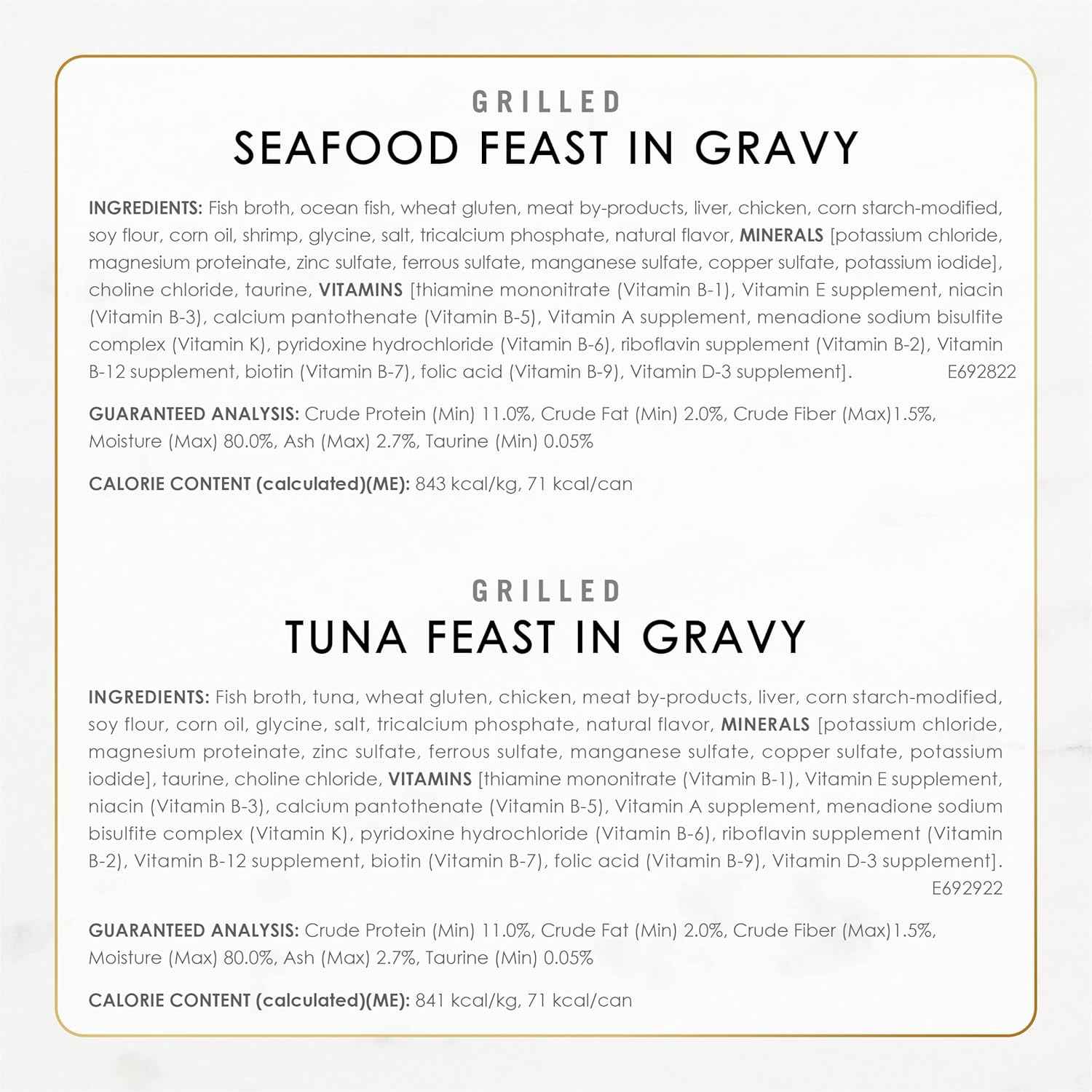 Purina Fancy Feast Seafood Collection – Bulk 60-Pack Wet Food to Cut Down Weekly Reorder Time, 3 oz Cans