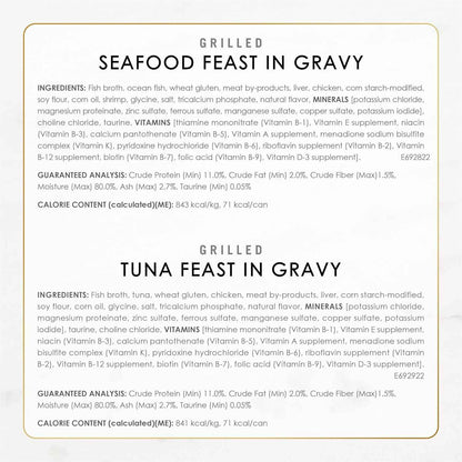 Purina Fancy Feast Seafood Collection – Bulk 60-Pack Wet Food to Cut Down Weekly Reorder Time, 3 oz Cans