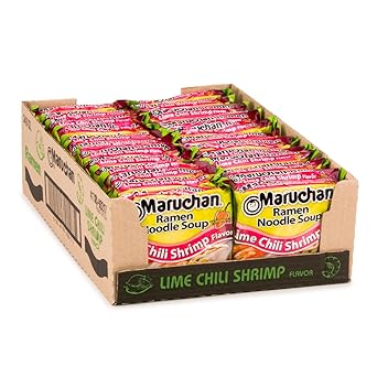 Maruchan Ramen Chicken, Instant Ramen Noodles Desk Lunch for Office, 3-Minute Ready to Eat Meals for Busy Workdays (24 Count)