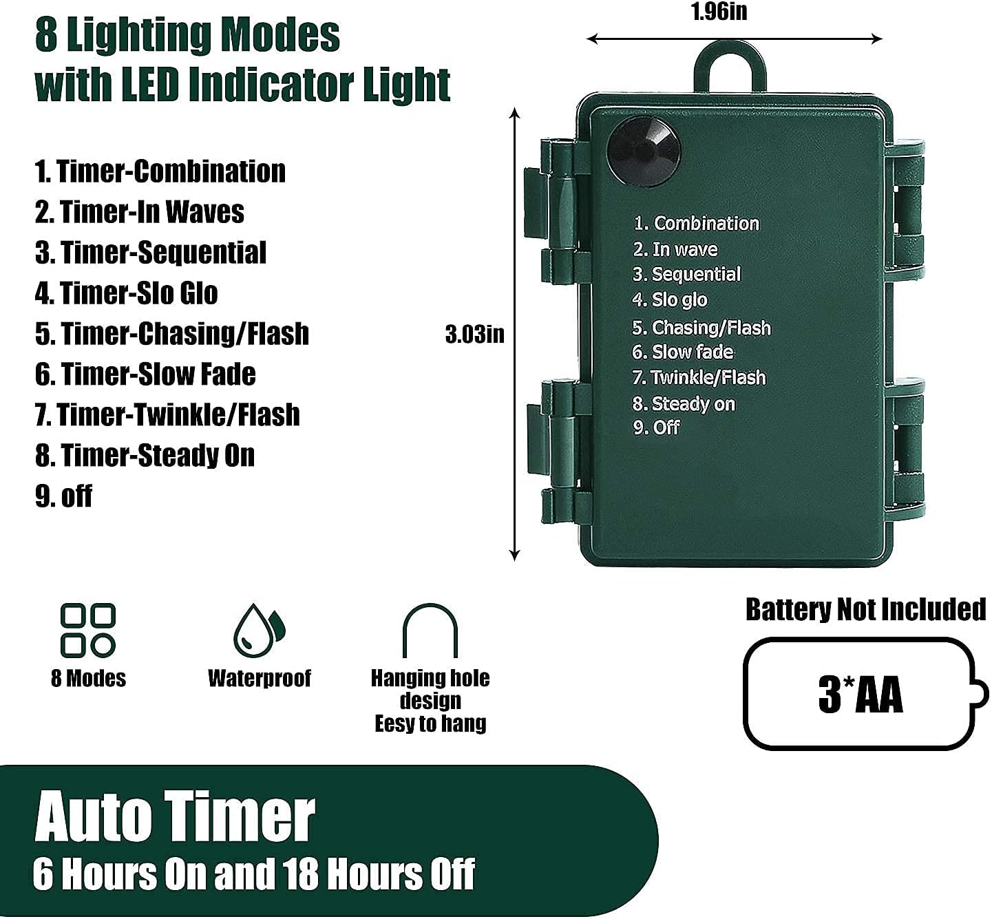 MASHANG Battery LED Lights – Cool-Running, Flameless String Lights Safe for Kids' Bedrooms and Nurseries