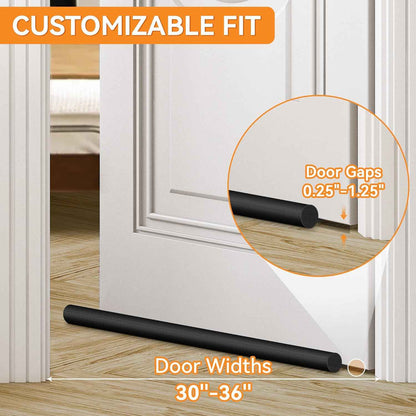 Holikme Under Door Draft Stopper – No-Tool, No-Adhesive Door Seal Safe for Rental Apartments