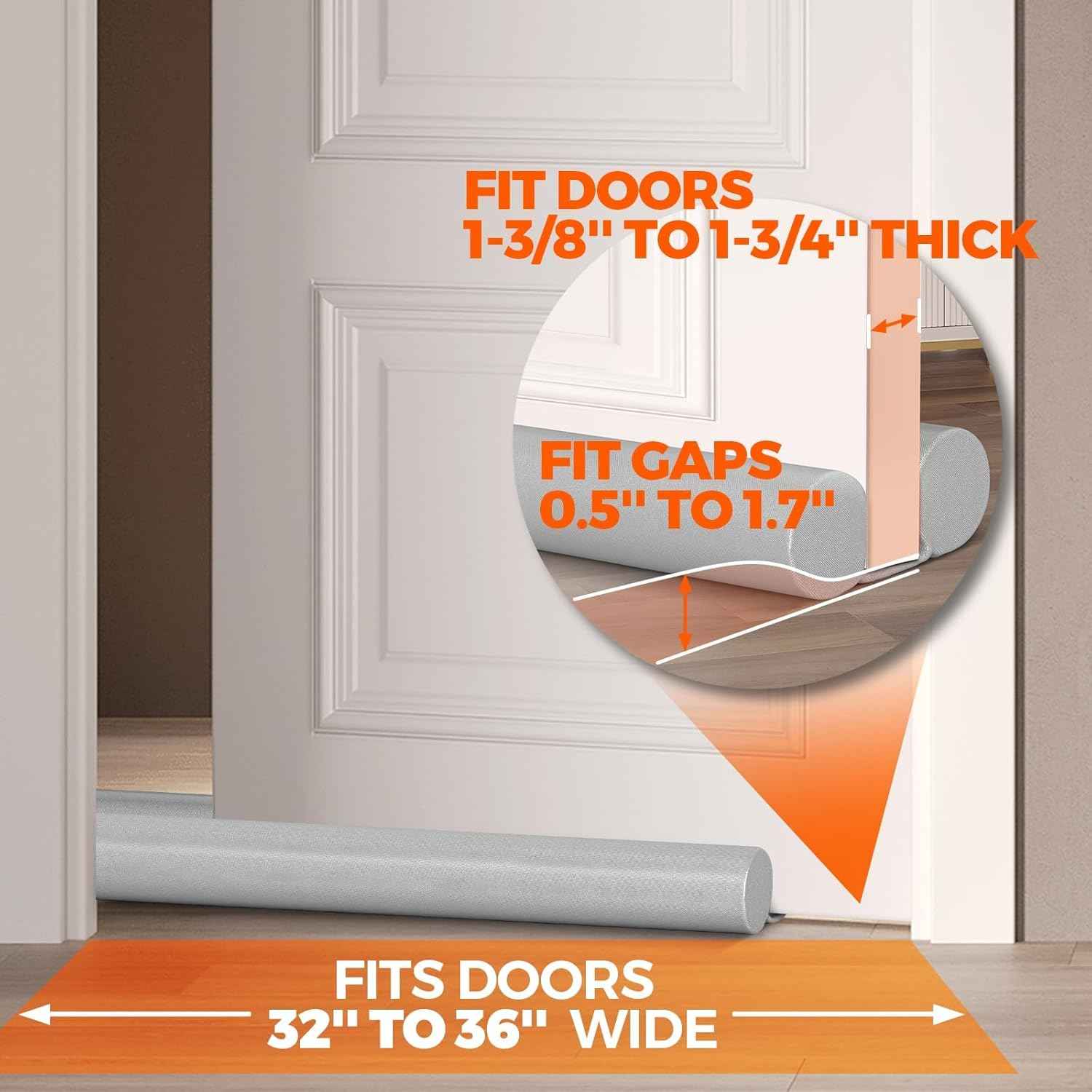 Holikme Door Draft Stopper – Stylish Bedroom Door Décor That Blocks Drafts and Light
