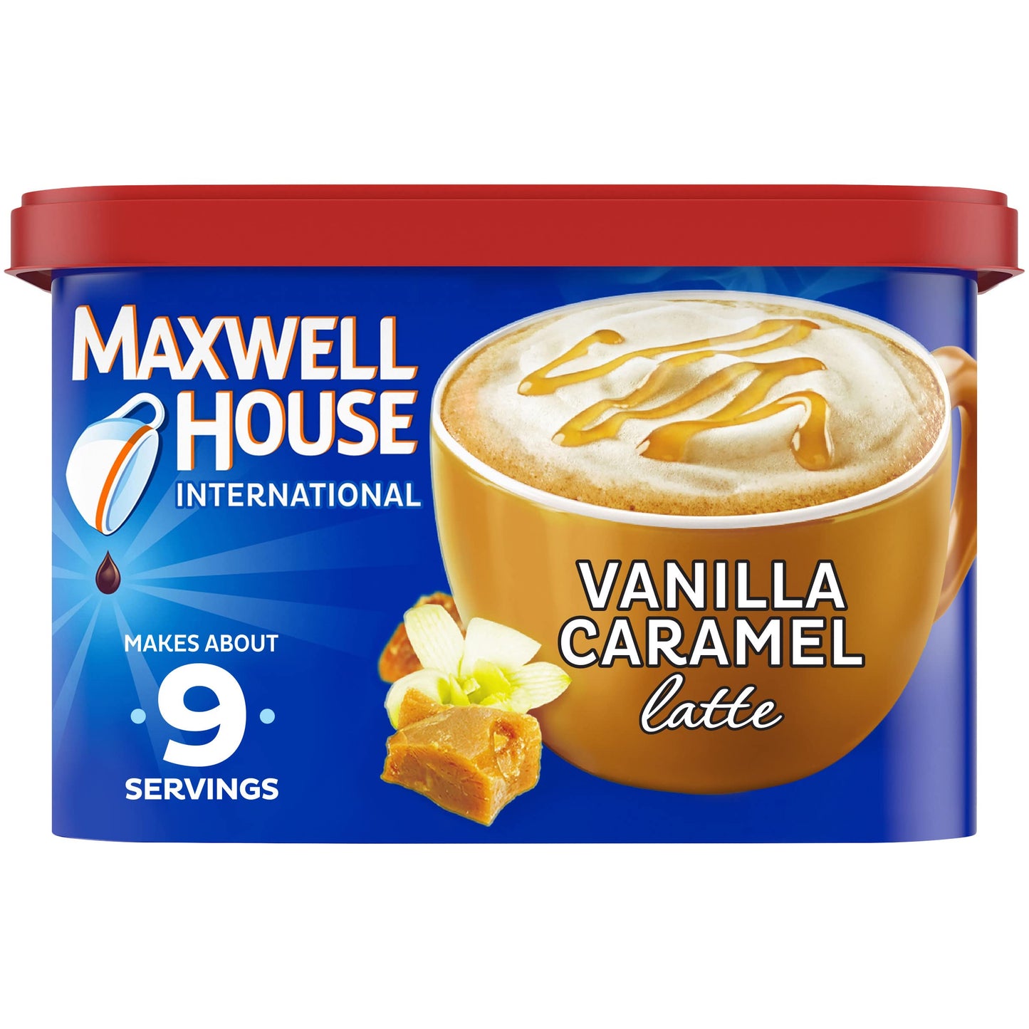 Maxwell House International Instant Coffee – Streamlined Coffee Solution for Small Spaces, French Vanilla, 9 oz