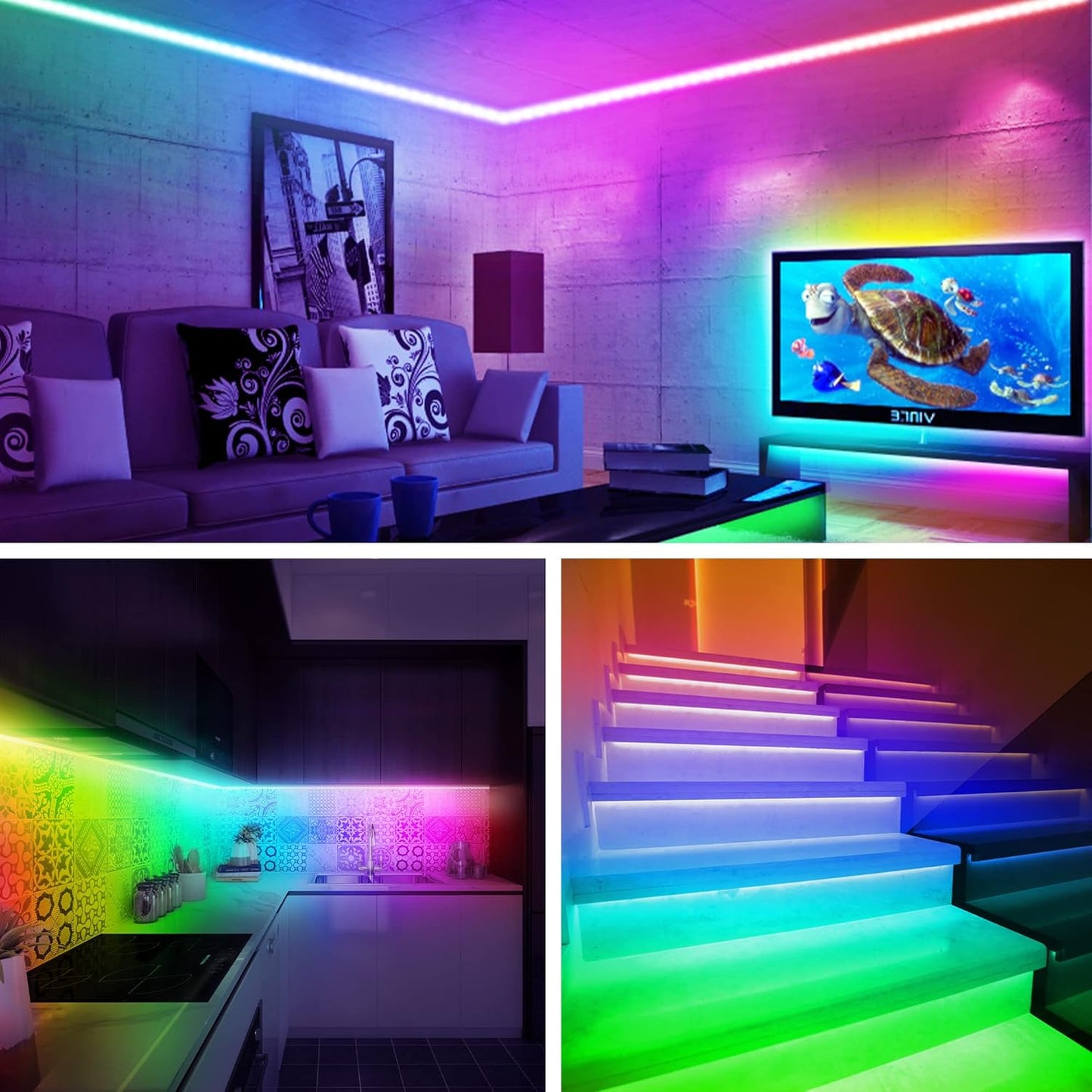 maylit ICRGB TV LED Backlight – Thoughtful Housewarming Gift for Him, App-Controlled Room Decor