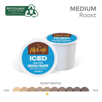 McCafe Iced Mocha Frappe Pods for Patio Entertaining, Keurig Single Serve, 20 Count