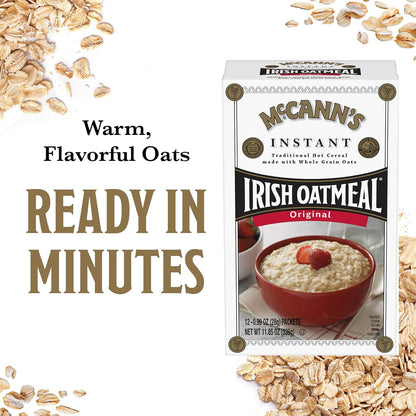 McCann's Instant Irish Oatmeal — Pre-School Breakfast for Kids, 3-Minute Family Bowl