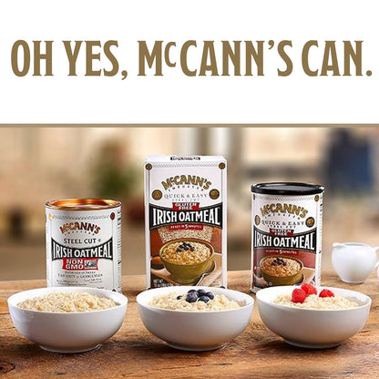 McCann's Instant Irish Oatmeal — Pre-School Breakfast for Kids, 3-Minute Family Bowl