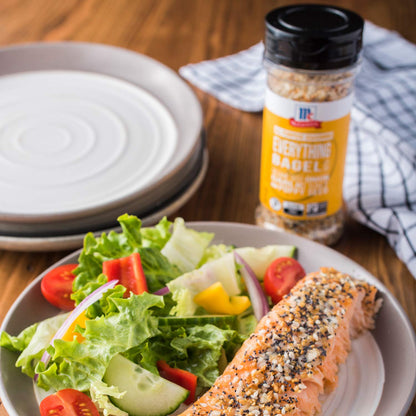 McCormick Everything Bagel All Purpose Seasoning – Low-Carb Keto Pantry Staple for Mindful Home Cooking, 4.8 oz