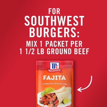 McCormick Fajita Seasoning Mix – Kid Friendly Mild Flavor for Family Fajita Night in the Kitchen