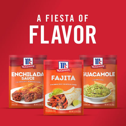 McCormick Fajita Seasoning Mix – Kid Friendly Mild Flavor for Family Fajita Night in the Kitchen