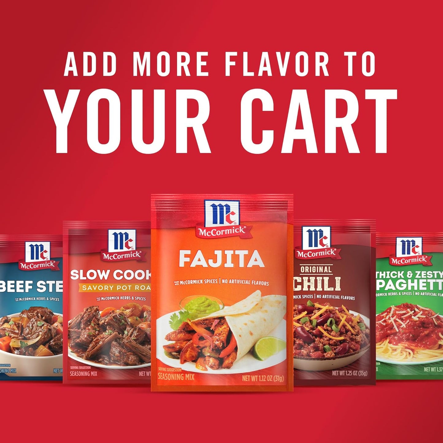 McCormick Fajita Seasoning Mix – Kid Friendly Mild Flavor for Family Fajita Night in the Kitchen