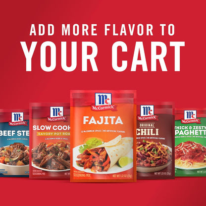 McCormick Fajita Seasoning Mix – Kid Friendly Mild Flavor for Family Fajita Night in the Kitchen