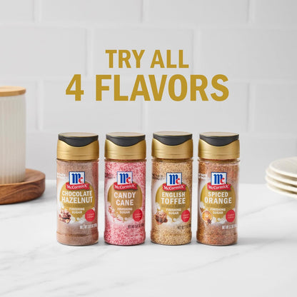 McCormick Finishing Sugar – Cozy Holiday Countertop Decor for the Coffee Bar, Compact Seasonal Shaker Bottle