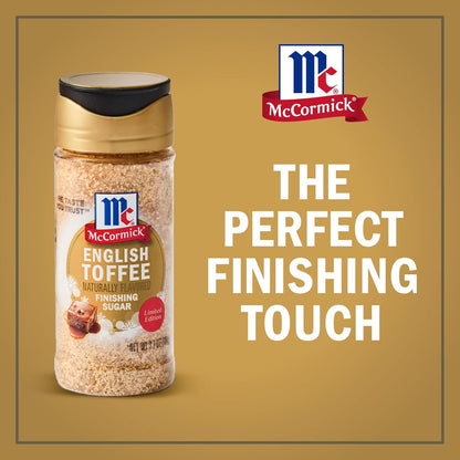 McCormick Finishing Sugar – Cozy Holiday Countertop Decor for the Coffee Bar, Compact Seasonal Shaker Bottle