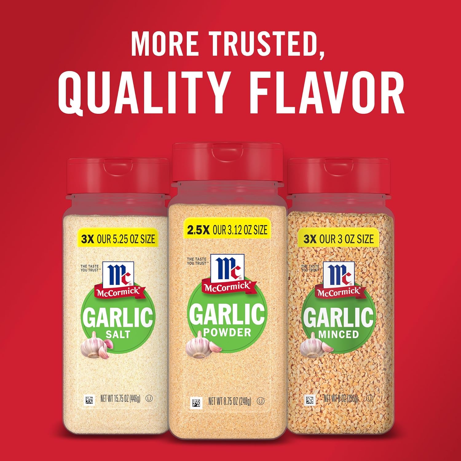 McCormick Garlic Powder – Quick-Dispense Shaker for Busy Meal Prep Routines, 8.75 oz