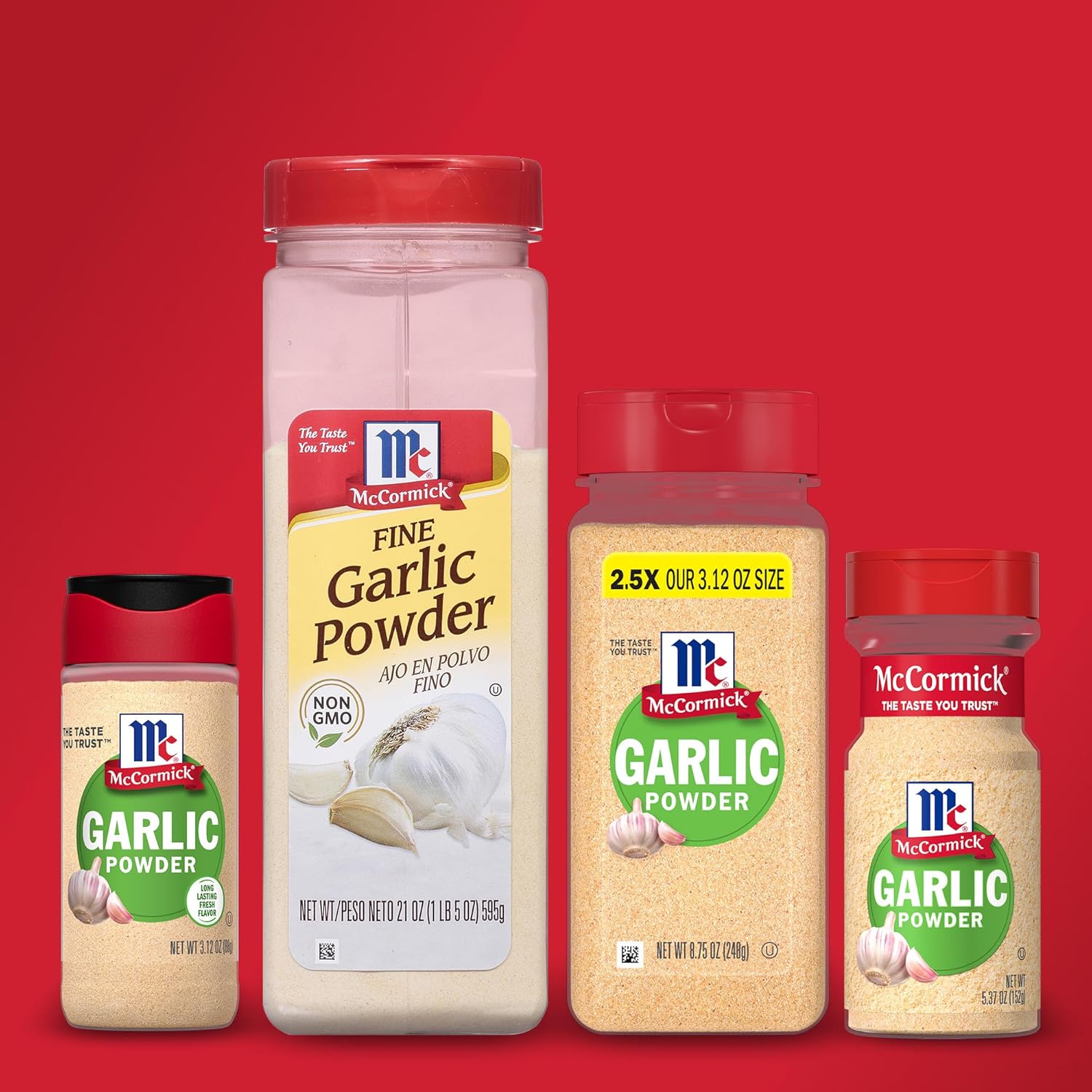 McCormick Garlic Powder – Quick-Dispense Shaker for Busy Meal Prep Routines, 8.75 oz