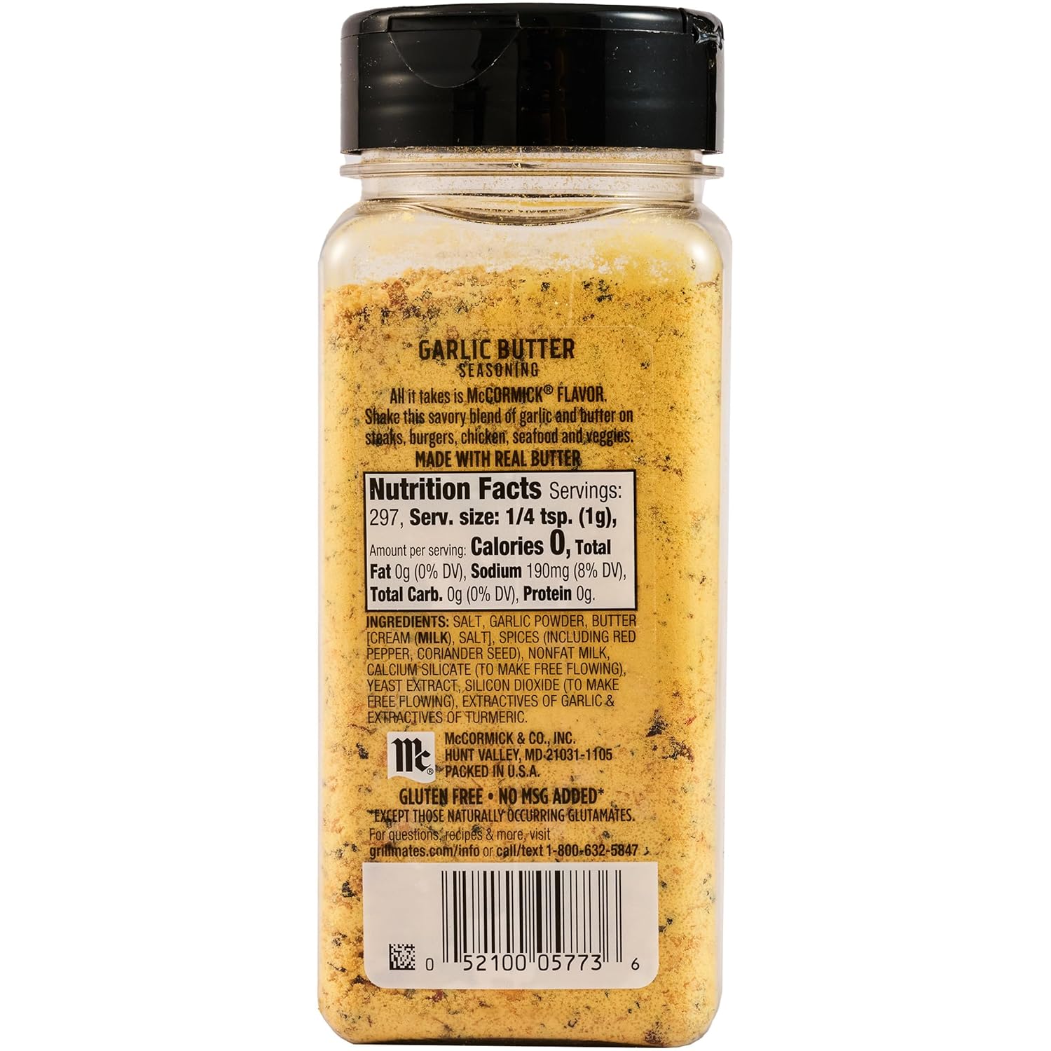 McCormick Grill Mates Garlic Butter Seasoning, One Versatile Shaker Replacing Multiple Specialty Bottles
