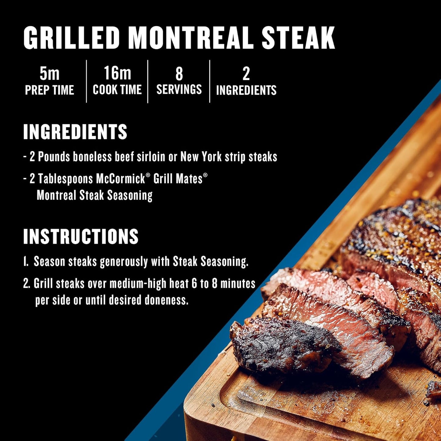 McCormick Grill Mates Montreal Steak Seasoning – One-Shake Weeknight Dinner Spice for Busy Home Cooks