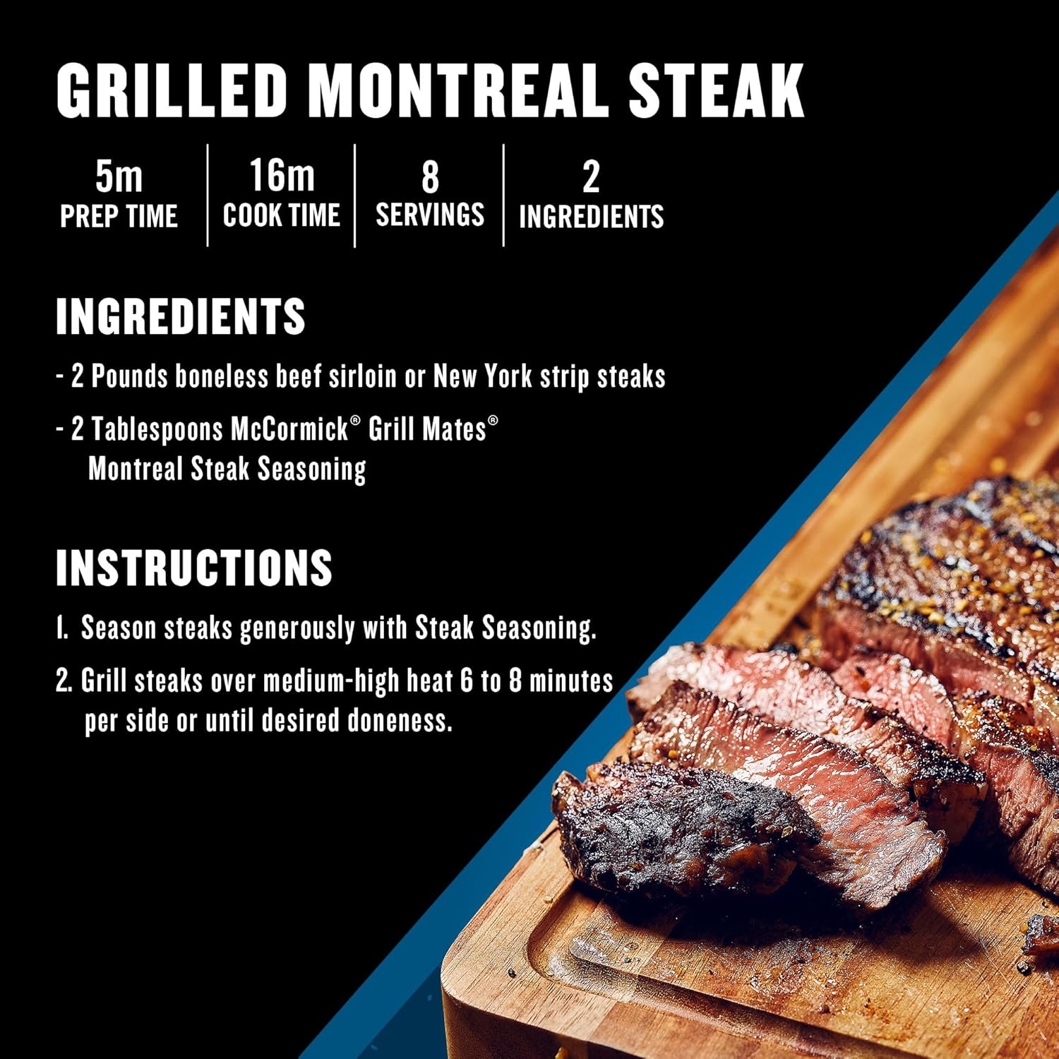 McCormick Grill Mates Montreal Steak Seasoning – One-Shake Weeknight Dinner Spice for Busy Home Cooks