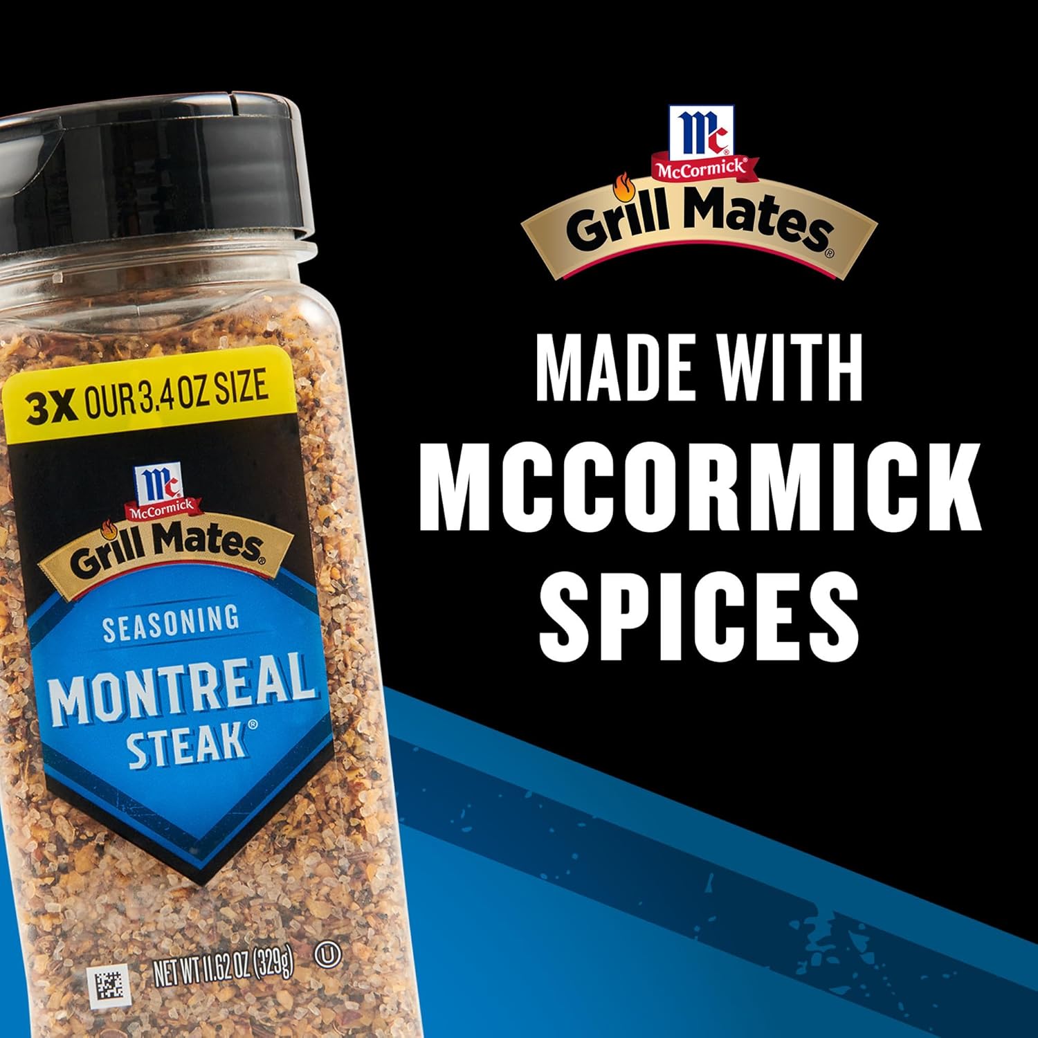 McCormick Grill Mates Montreal Steak Seasoning – One-Shake Weeknight Dinner Spice for Busy Home Cooks