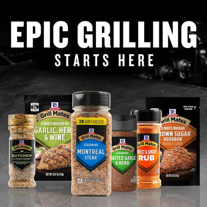 McCormick Grill Mates Montreal Steak Seasoning – One-Shake Weeknight Dinner Spice for Busy Home Cooks