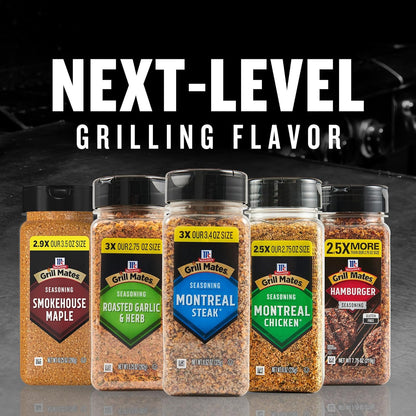 McCormick Grill Mates Montreal Steak Seasoning – One-Shake Weeknight Dinner Spice for Busy Home Cooks