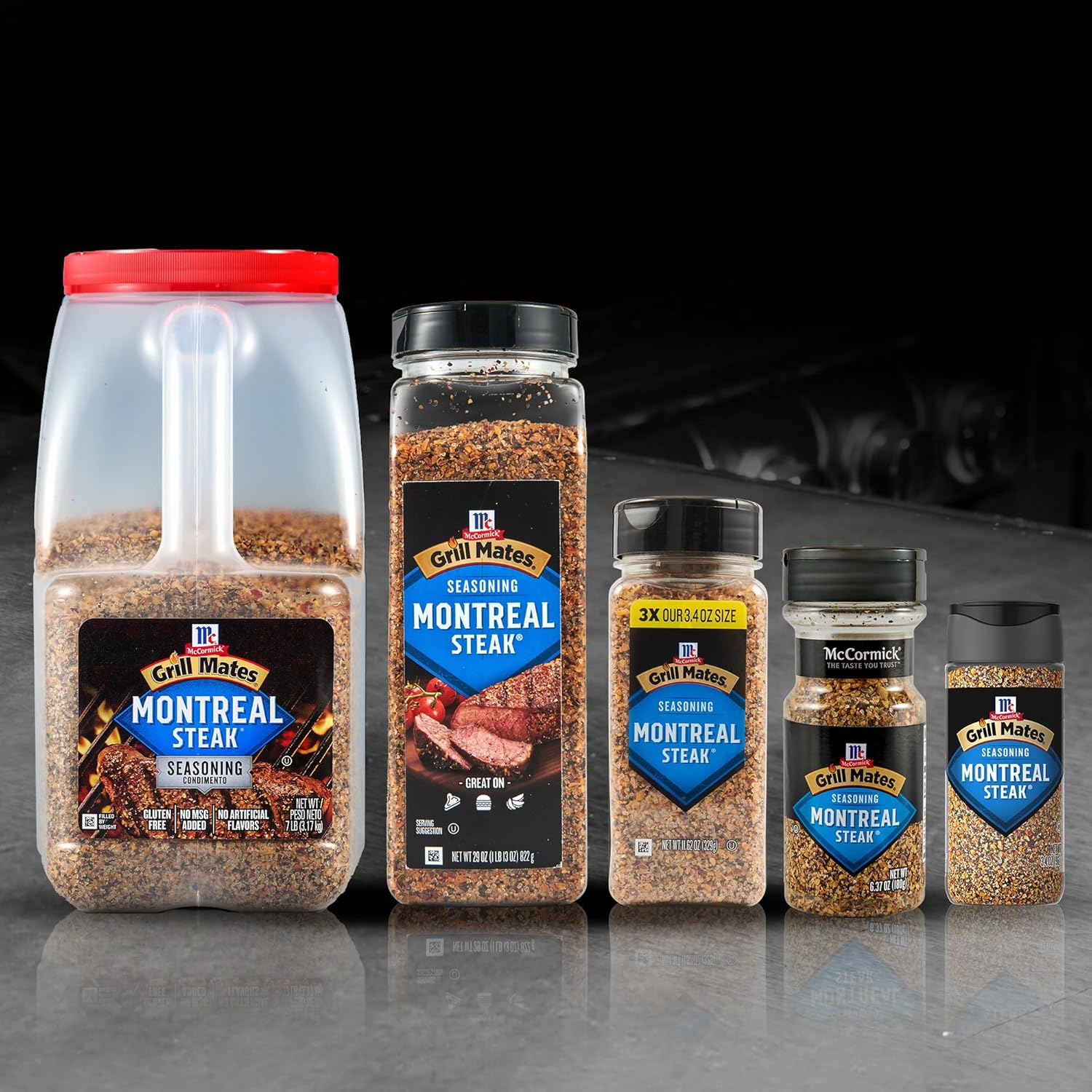 McCormick Grill Mates Montreal Steak Seasoning – One-Shake Weeknight Dinner Spice for Busy Home Cooks
