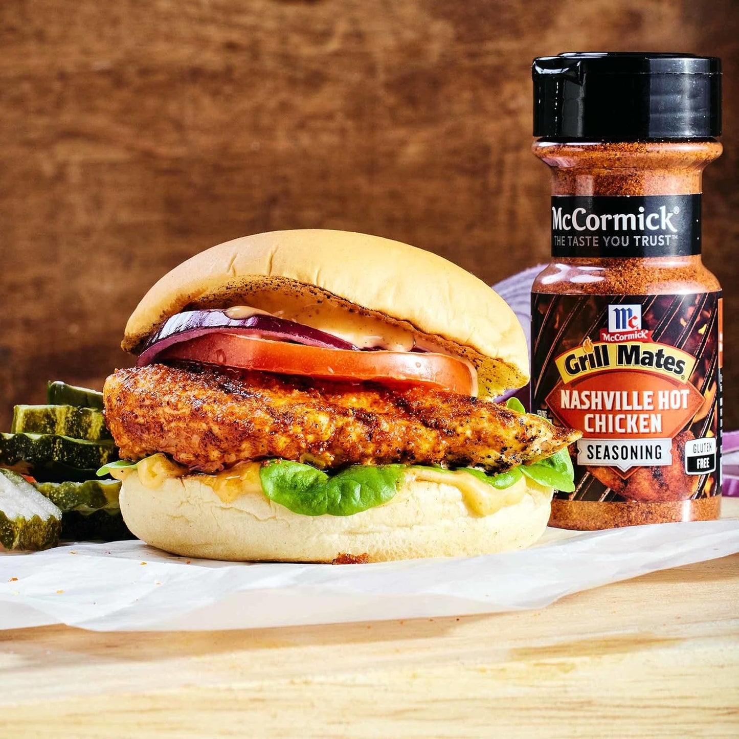 McCormick Grill Mates Nashville Hot Chicken Seasoning, 3 oz – Gluten-Free Spice Blend for Mindful Home Cooking