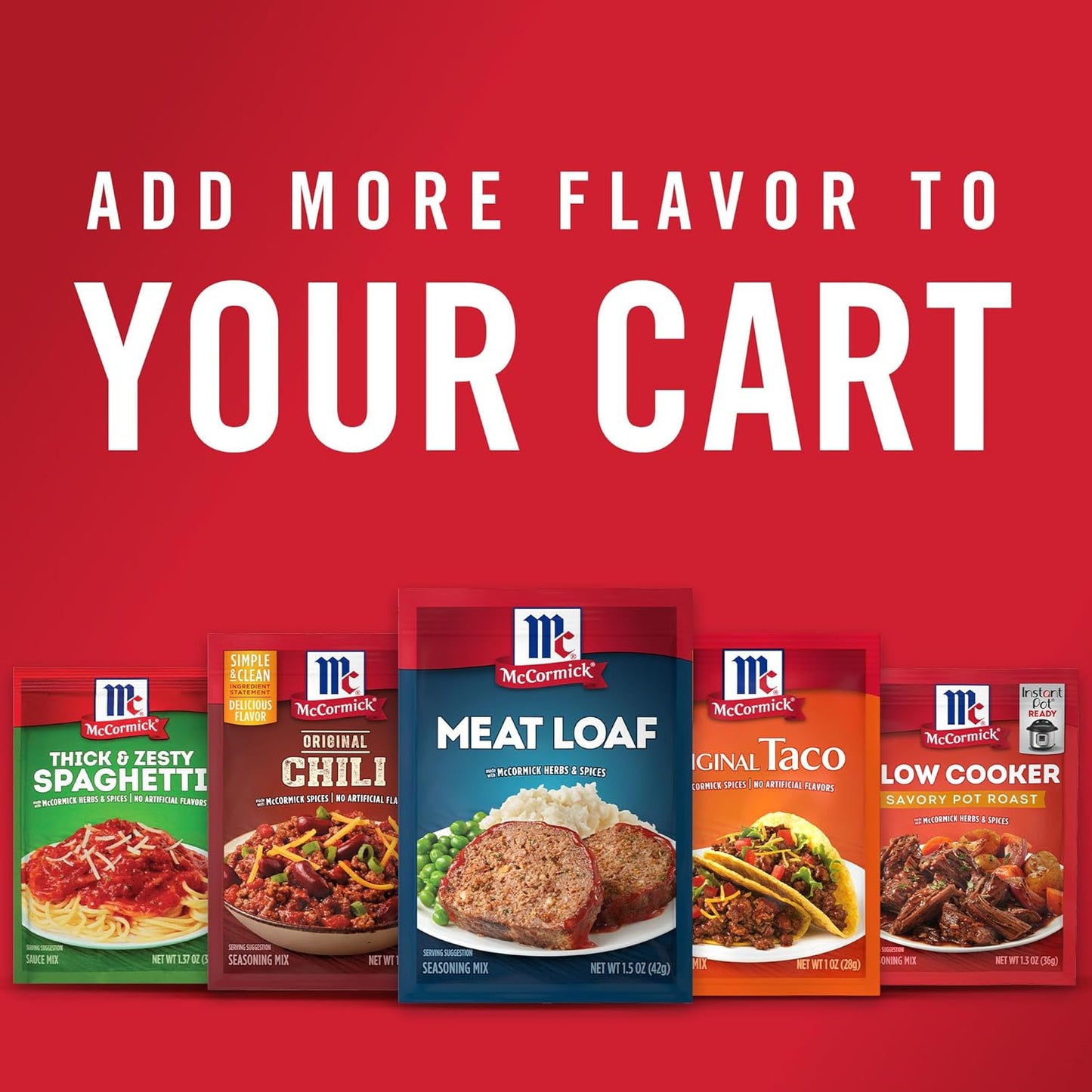 McCormick Meat Loaf Seasoning Mix – Clean-Label Seasoning with Natural Spices for Mindful Family Meals