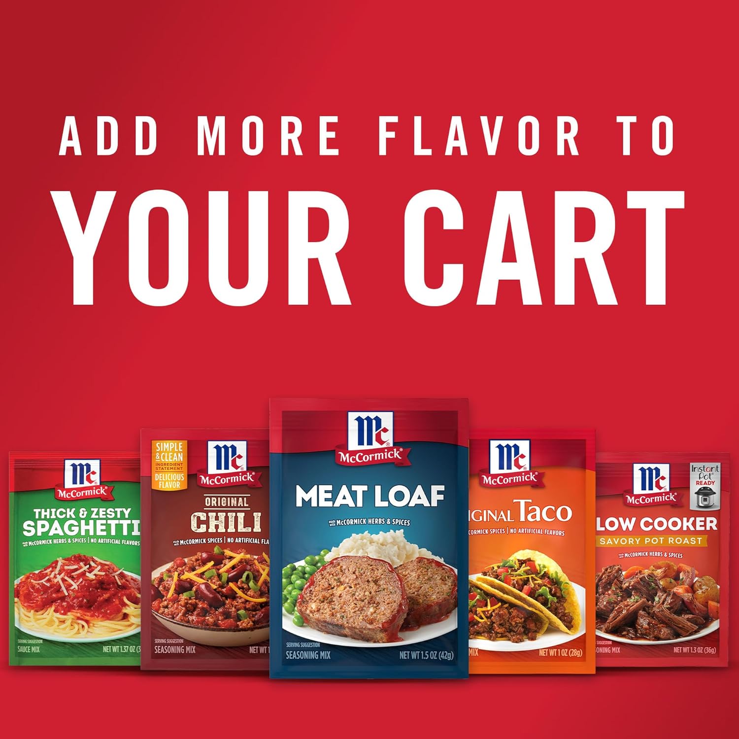 McCormick Meat Loaf Seasoning Mix – Clean-Label Seasoning with Natural Spices for Mindful Family Meals